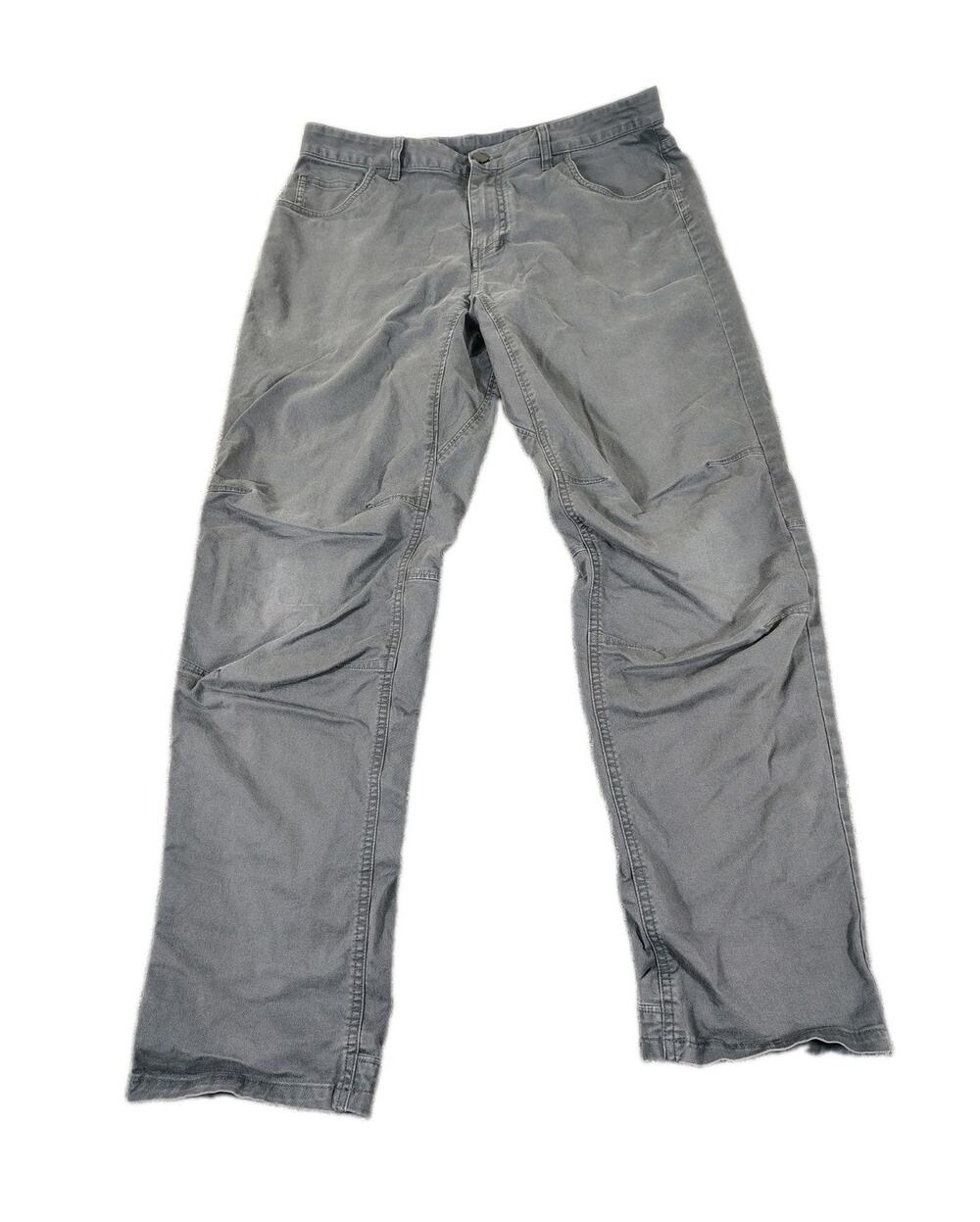 Mountain Hardwear Canvas Pants Mens 33x32 Gray Straight Leg Outdoor Workwear GUC